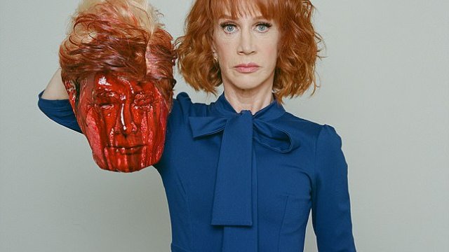 Comedian Kathy Griffin Holds Decapitated Head Of Donald Trump Lbc