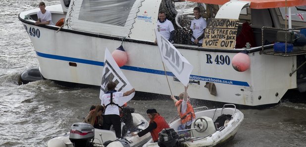 Farage Geldof Brexit Boat