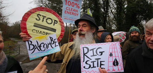 Fracking protest