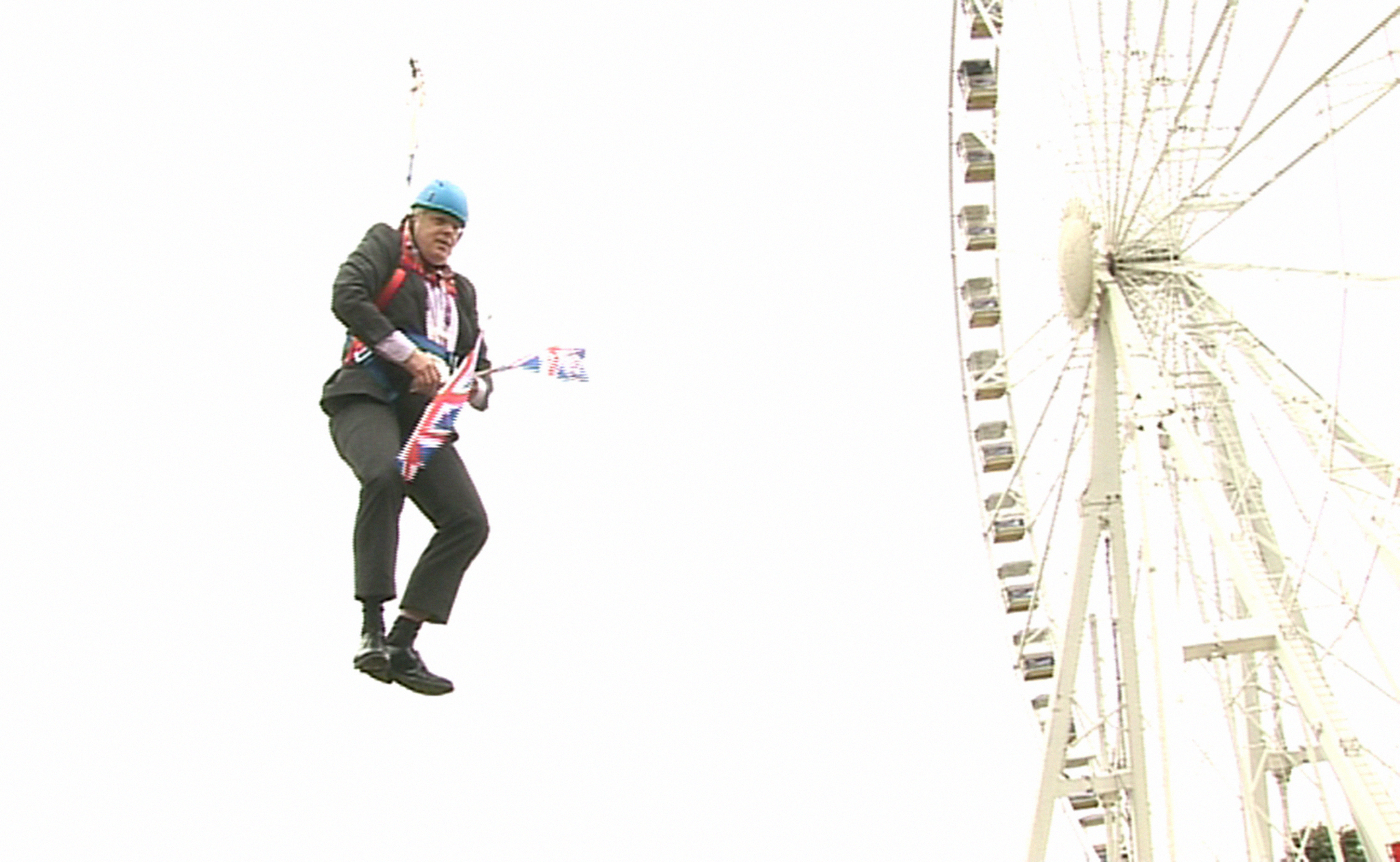 Boris Johnson Zip wire