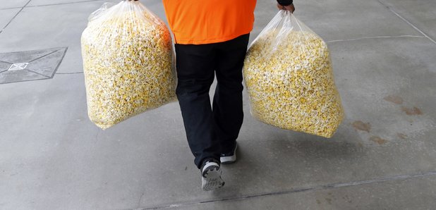 Baseball Popcorn Candy