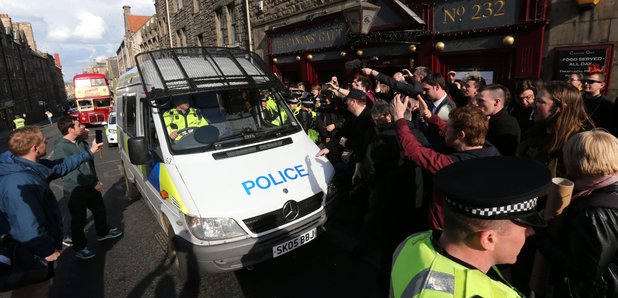 Farage Scotland Protest