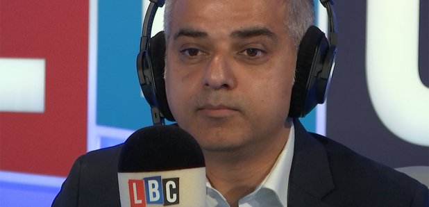 Sadiq Khan LBC Studio June