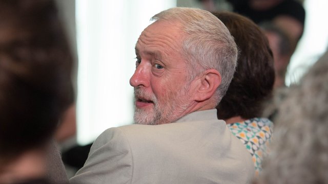 Jeremy Corbyn Over Shoulder