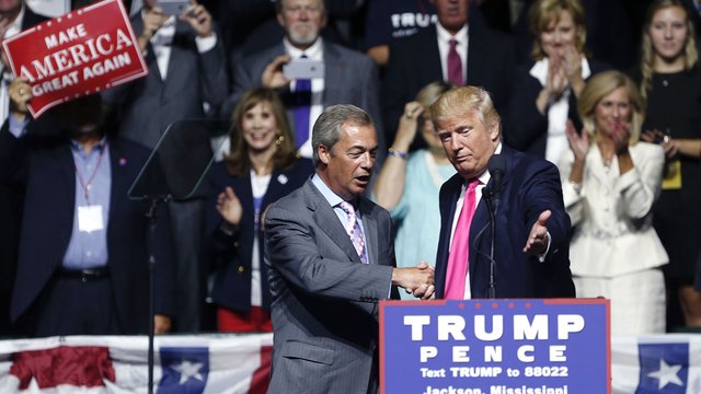 Farage Trump Rally