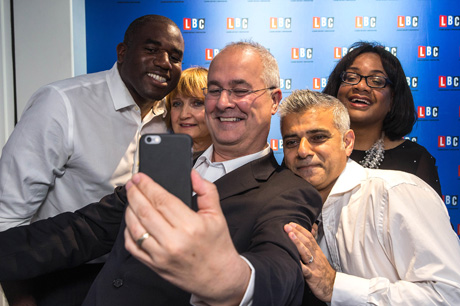 Iain Dale Selfie with Labour Mayoral candidates 