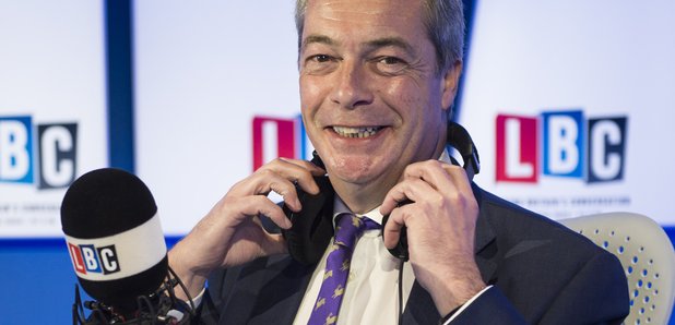 Nigel Farage LBC Studio