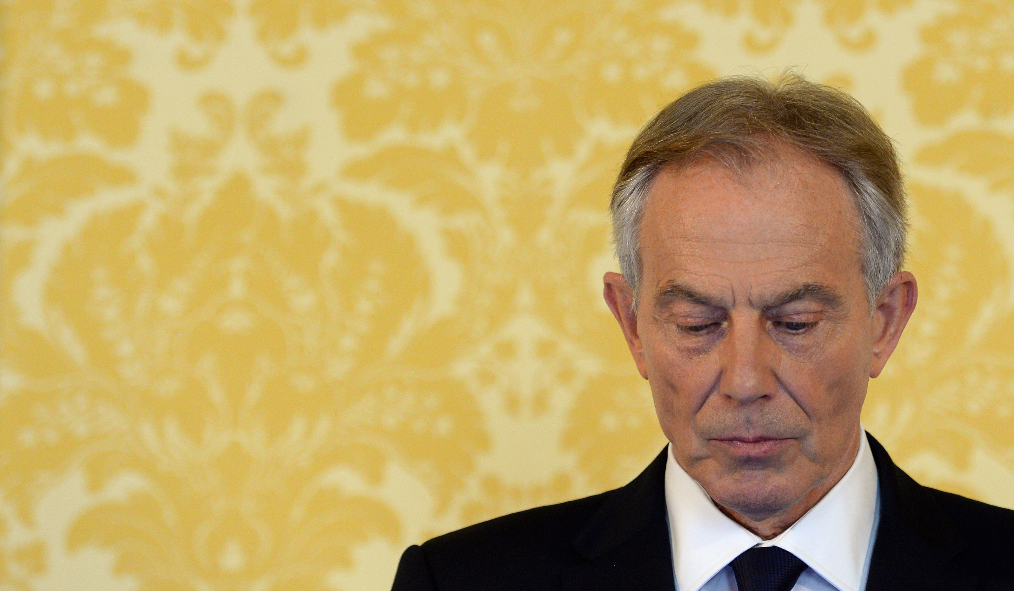 Tony Blair Head Down