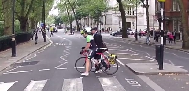 Pedestrian Cyclist Confrontation
