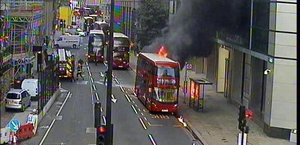 Boris Bus fire 