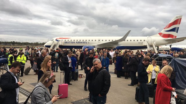 London City airport evacuation tarmac