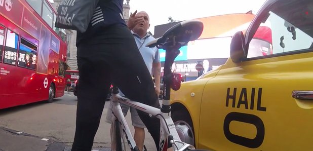 Cabbie Cyclist Piccadilly Circus Collision