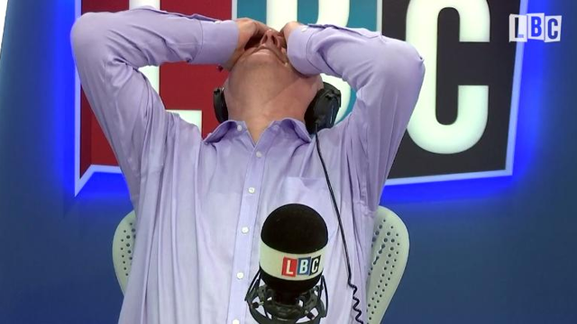 Iain Dale head in hands