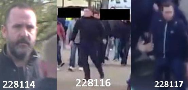 West Ham violence suspects 1
