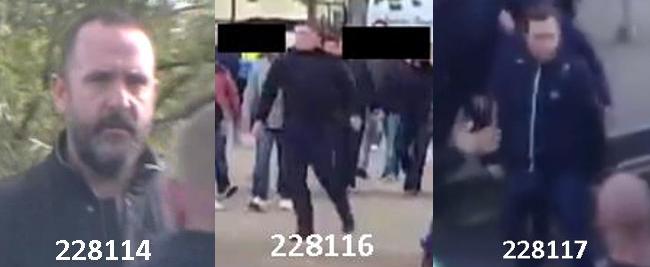 West Ham violence suspects 1