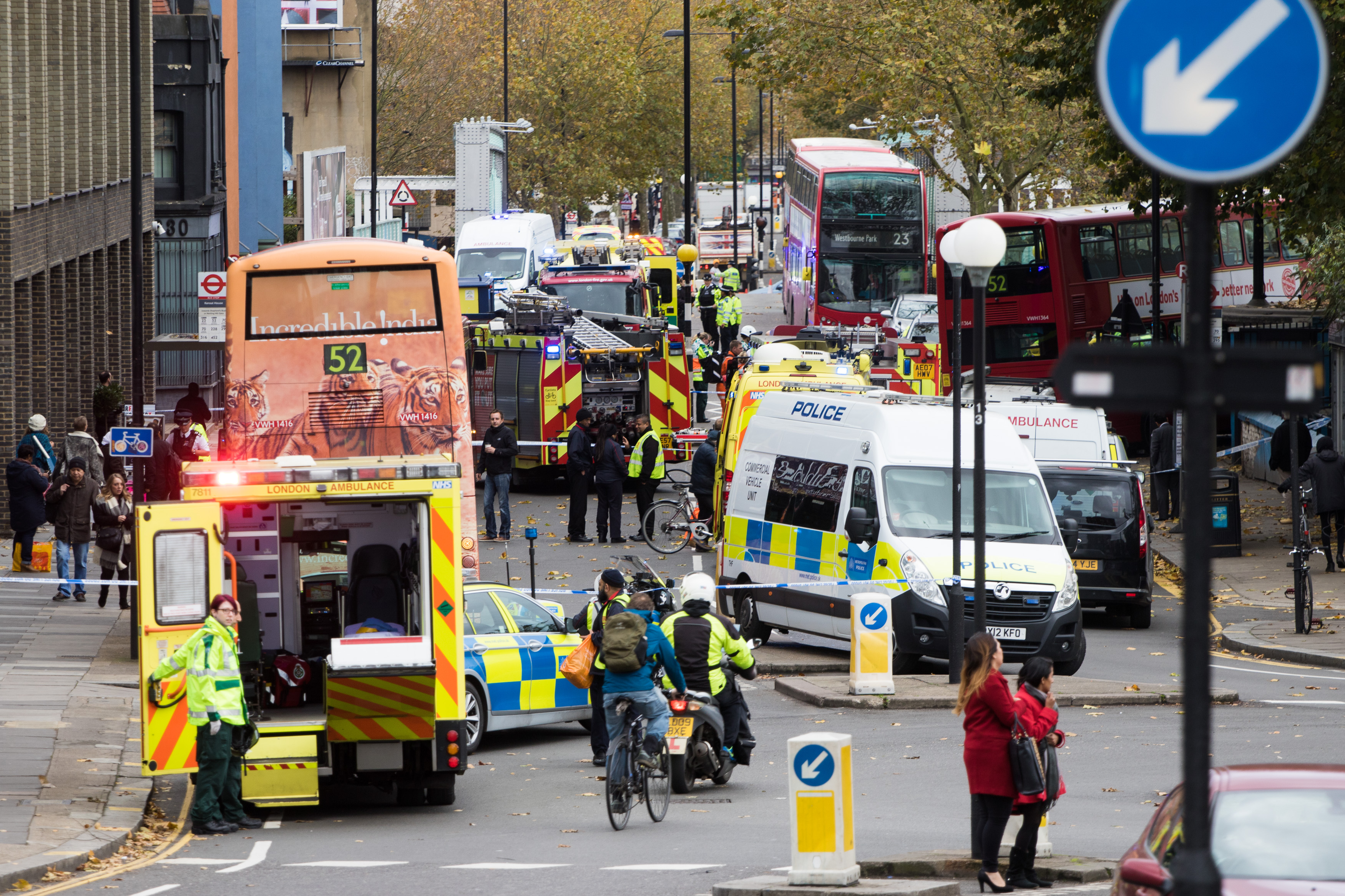 Bus Crash in London's Ladbroke Grove