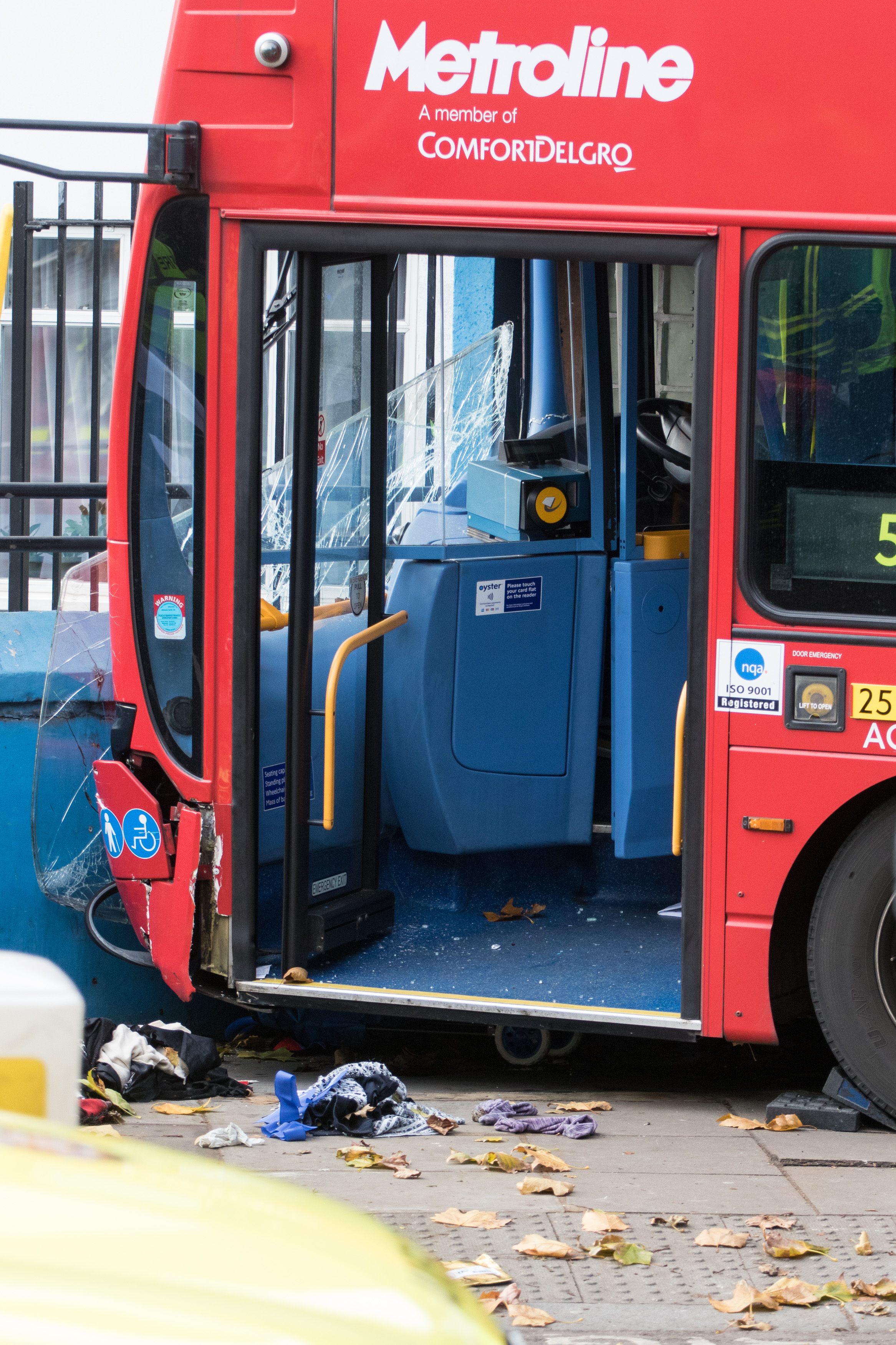 Bus Crash in London's Ladbroke Grove