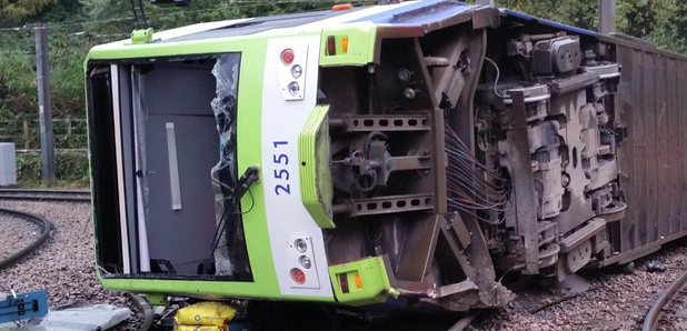 Croydon Tram Crash close-up