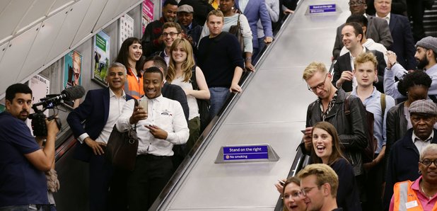 Sadiq Khan Tube escalator