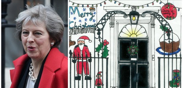 Theresa May Christmas Cards