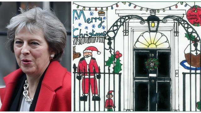 Theresa May Christmas Cards