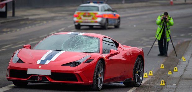 Battersea Ferrari collision
