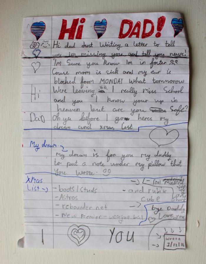 Hi Dad Christmas Letter