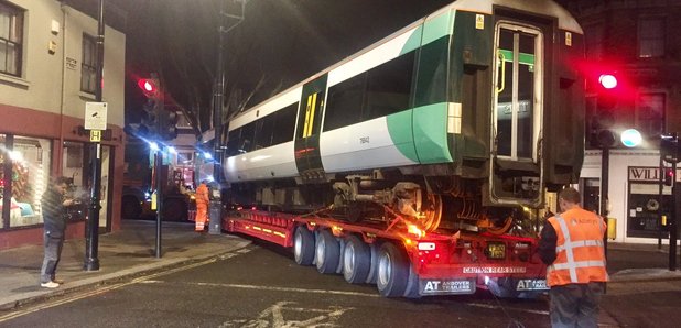 Southern Rail Carriage stuck