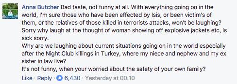 Facebook Comment On Real Housewives Of ISIS