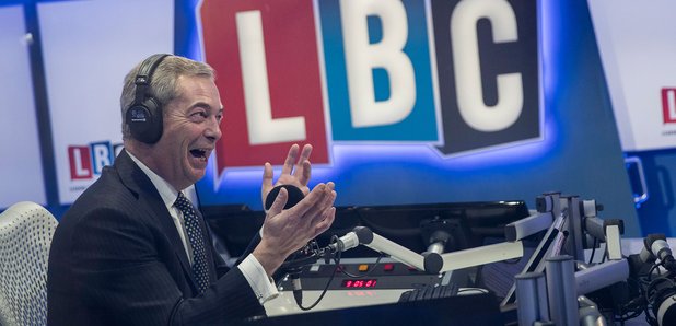 Nigel Farage LBC Studio