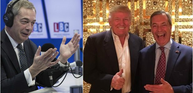 farage trump lbc