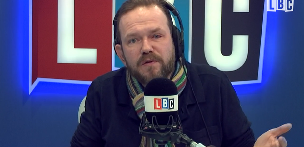 James O'Brien hands out