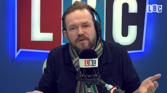 James O'Brien hands out