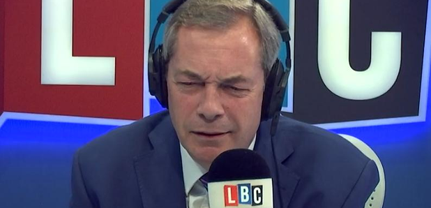 Nigel Farage LBC confused