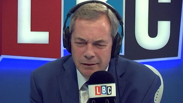 Nigel Farage LBC confused