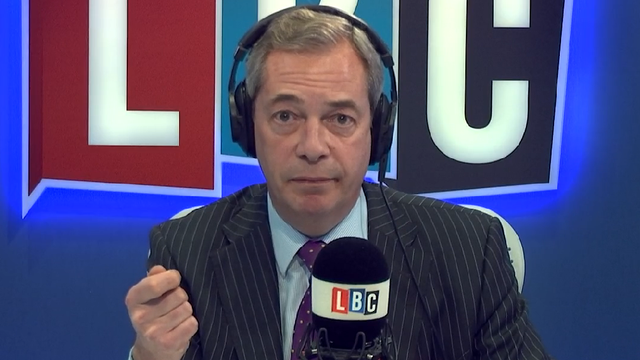 Nigel Farage LBC straight on