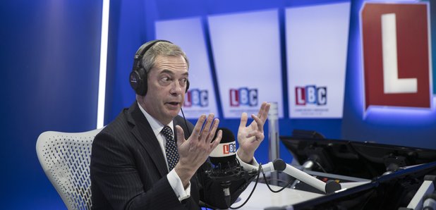 Nigel Farage LBC Studio