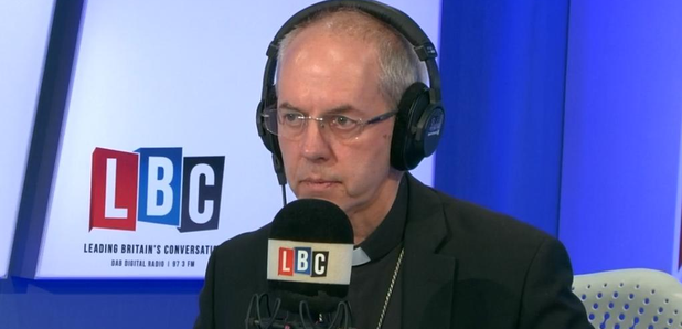 Archbishop of Canterbury Justin Welby LBC