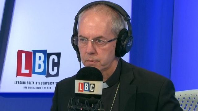 Archbishop of Canterbury Justin Welby LBC