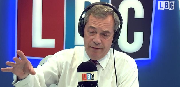 Nigel Farage talks to camera