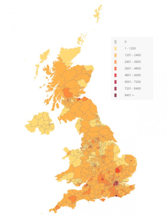 Trump Petition Heat Map