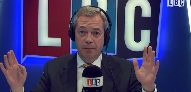 Nigel Farage amazed in the studio