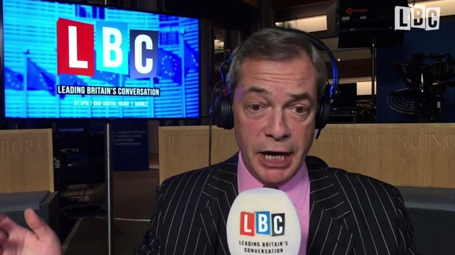 Nigel Farage Angry