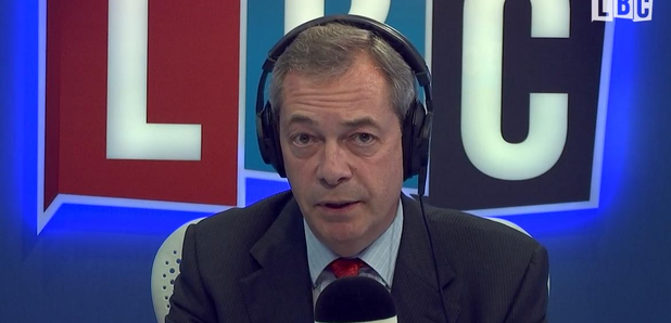 Nigel Farage talking