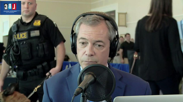 Moment Farage Is Forced Off Air By Secret Security