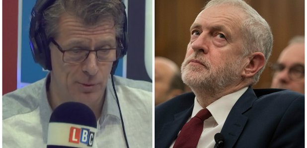 Andrew Castle and Jeremy Corbyn