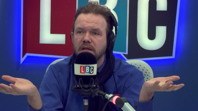 James O'Brien hands out