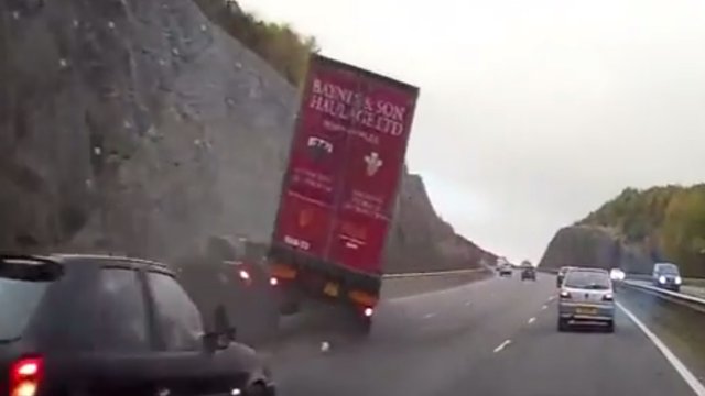 Truck Wales Crash