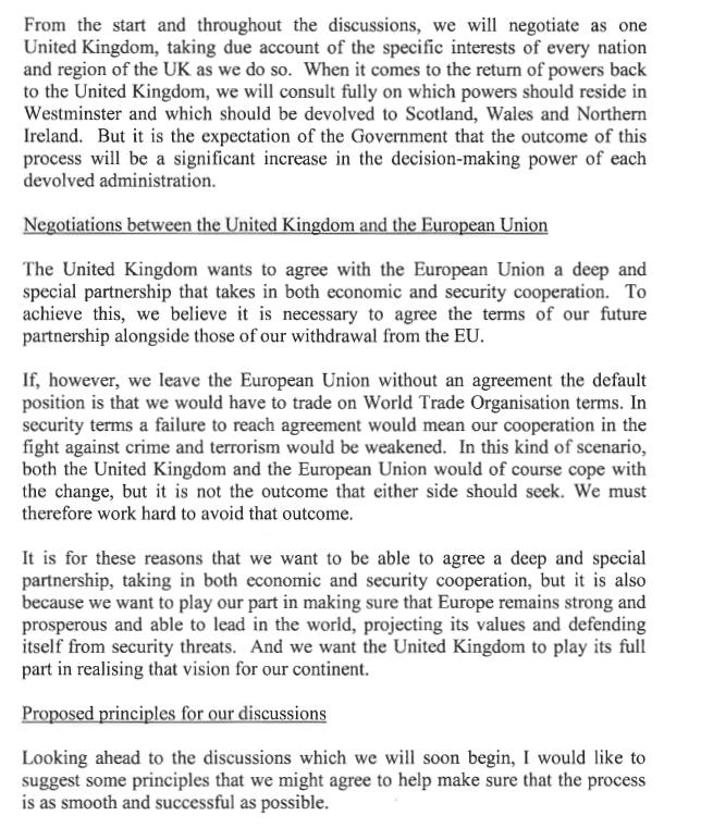 Article 50 letter