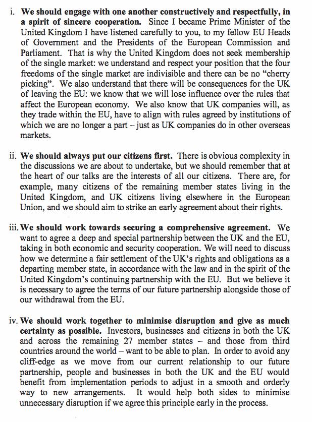Article 50 letter